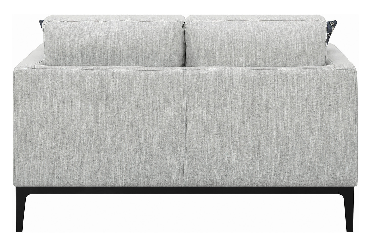 Coaster - Apperson Cushioned Back Loveseat in Light Gray