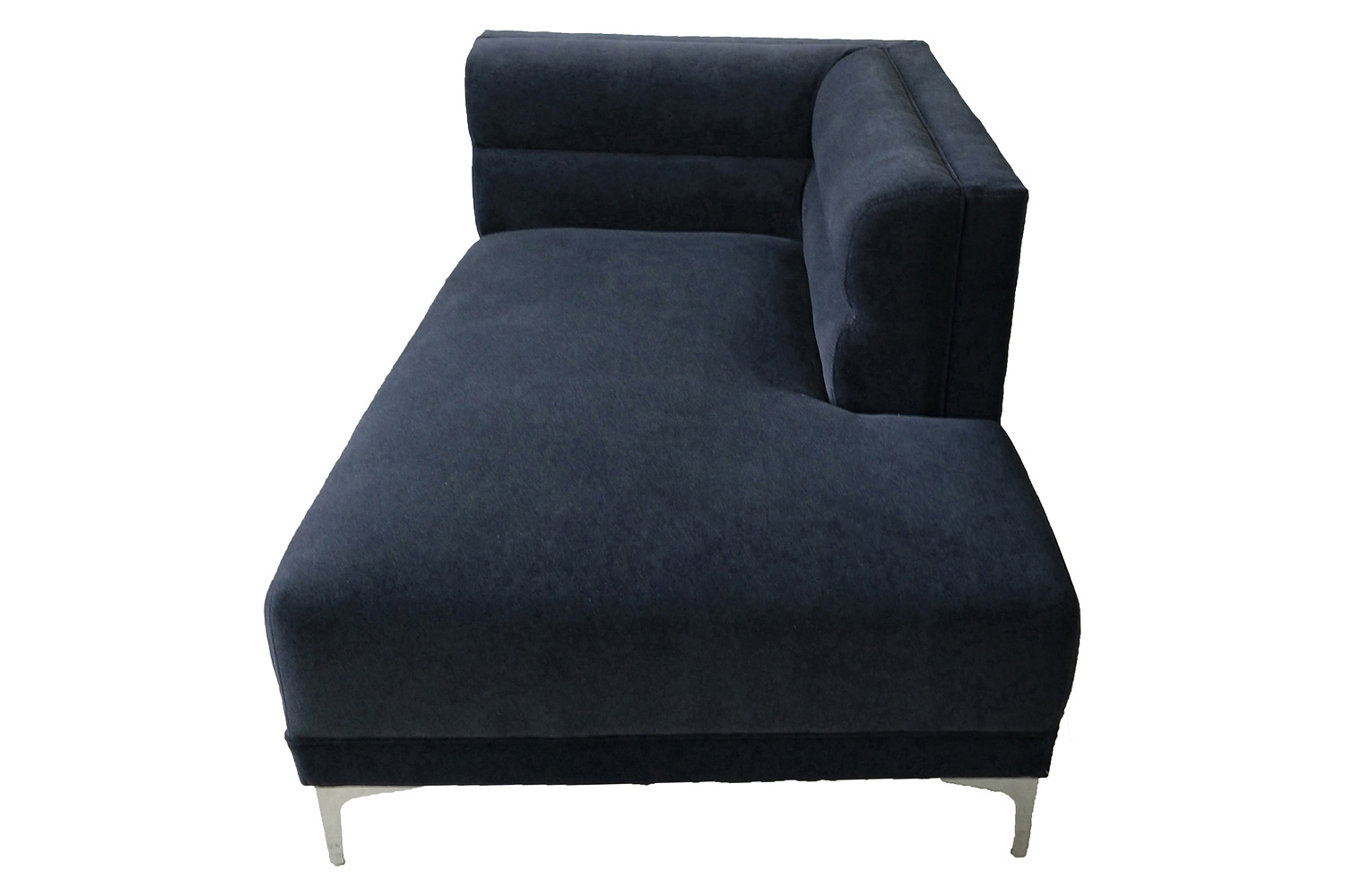 Coaster - Hetfield Upholstered Channeled Tufted Sectional in Indigo