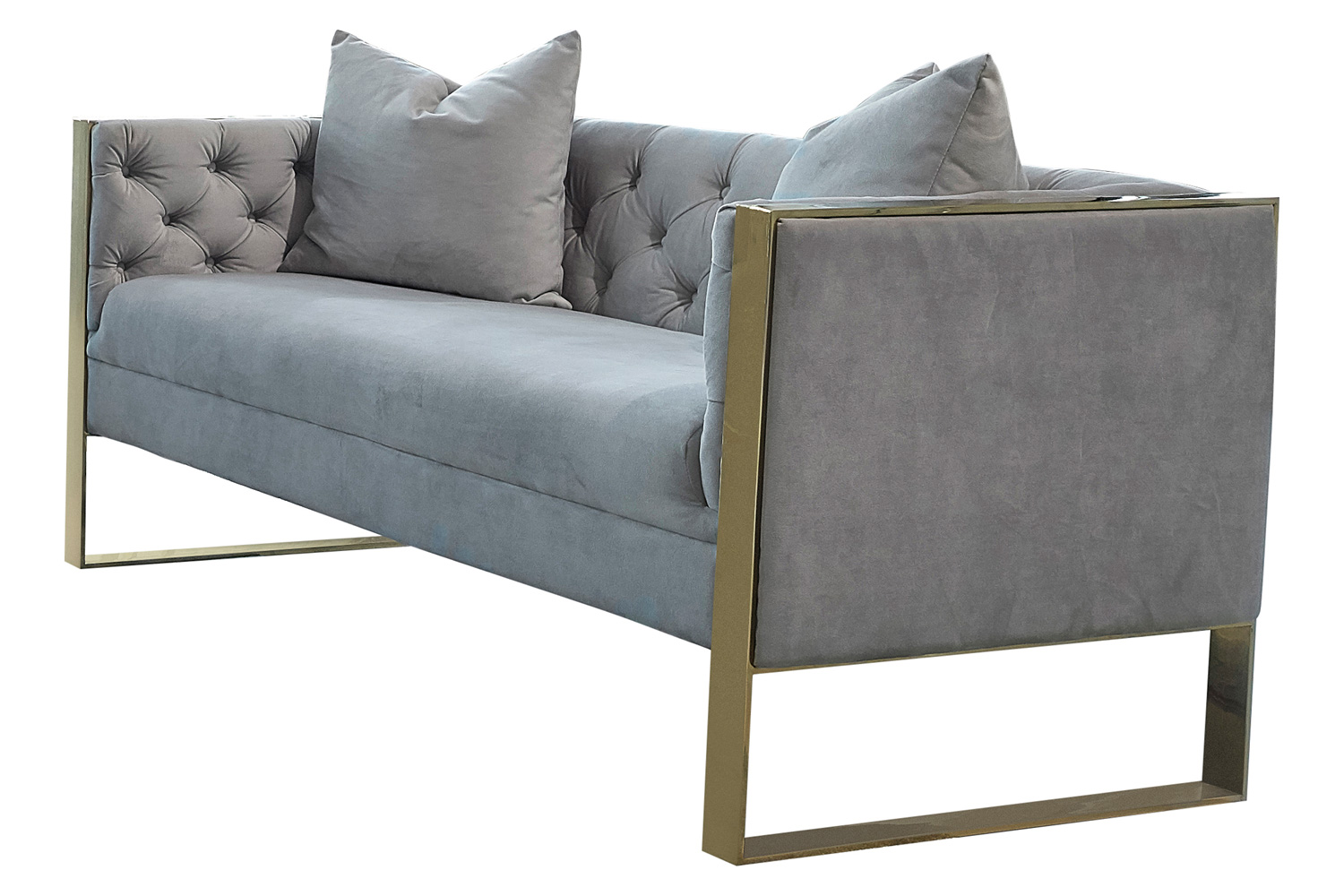 Coaster - Eastbrook Tufted Back Loveseat in Gray