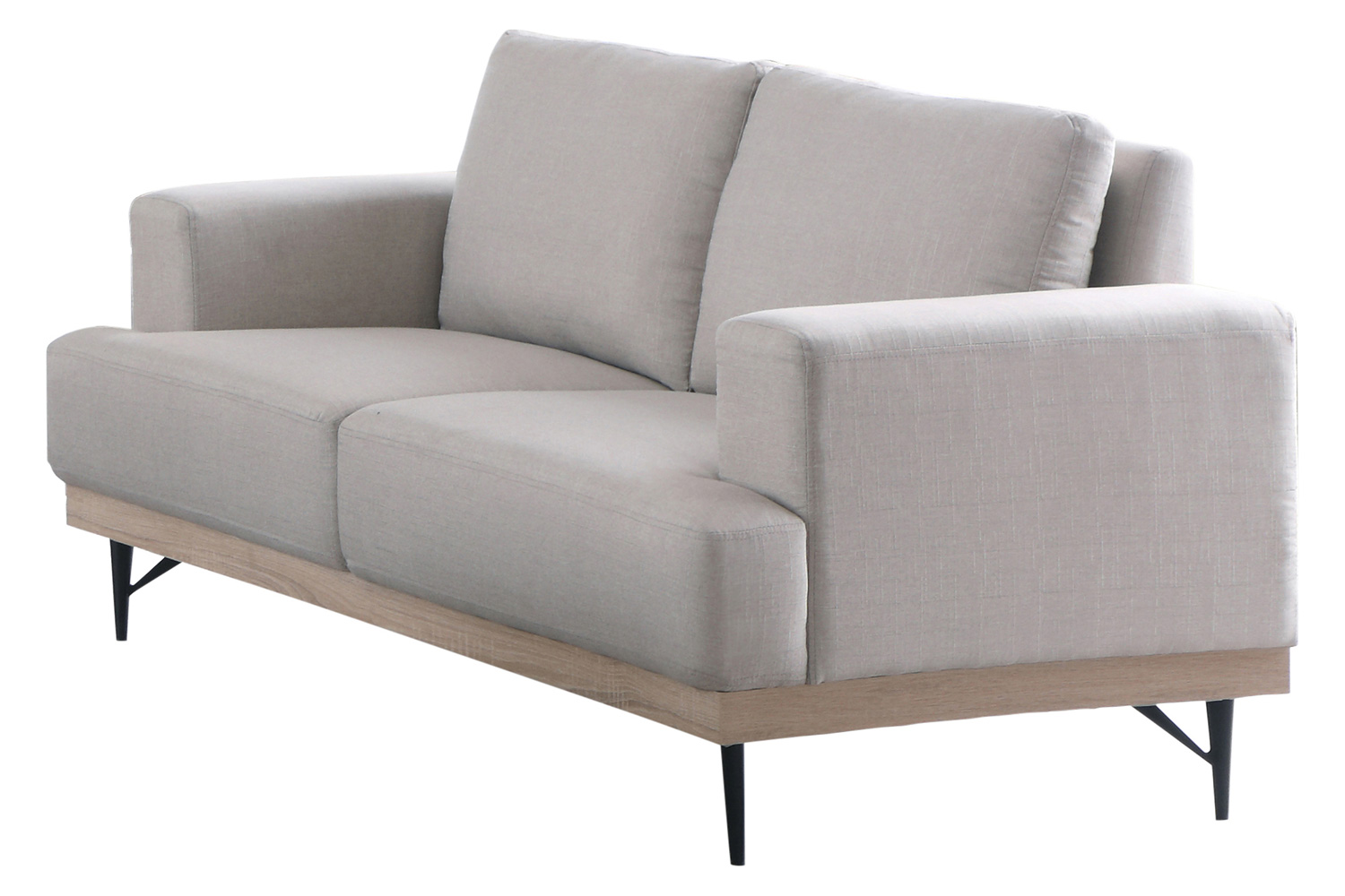 Coaster - Kester Recessed Track Arm Loveseat in Beige