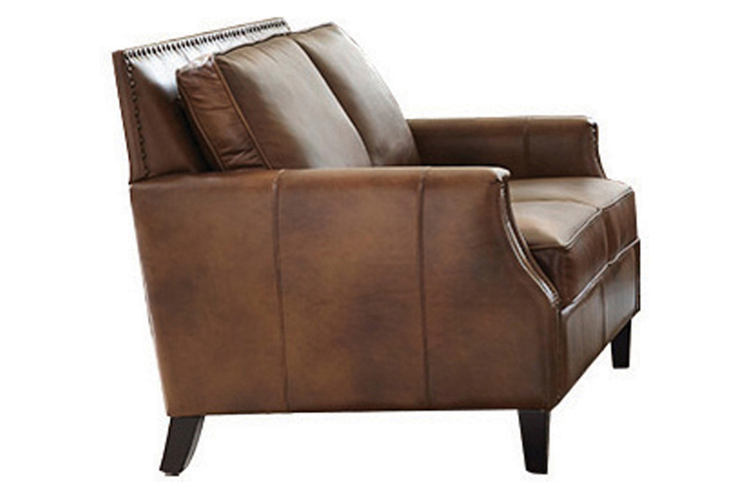 Coaster - Leaton Upholstered Recessed Arms Loveseat in Brown Sugar