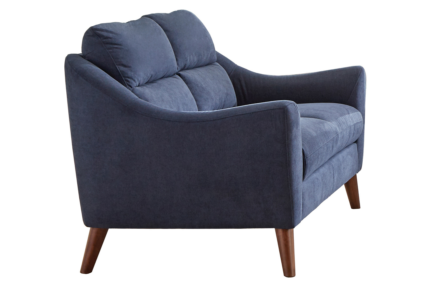 Coaster - Gano Sloped Arm Upholstered Loveseat in Navy Blue