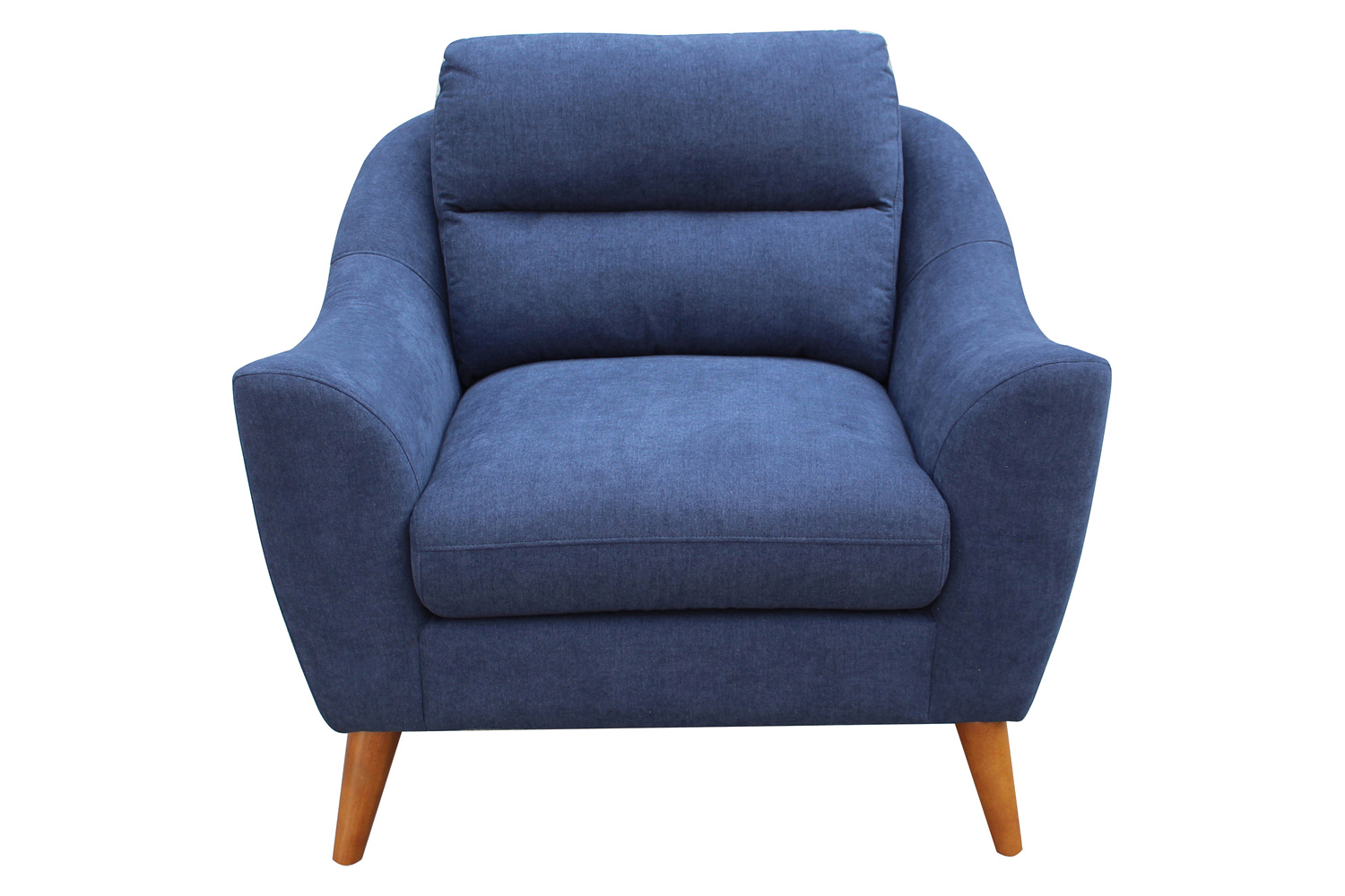 Coaster™ Gano Sloped Arm Upholstered Chair - Navy Blue