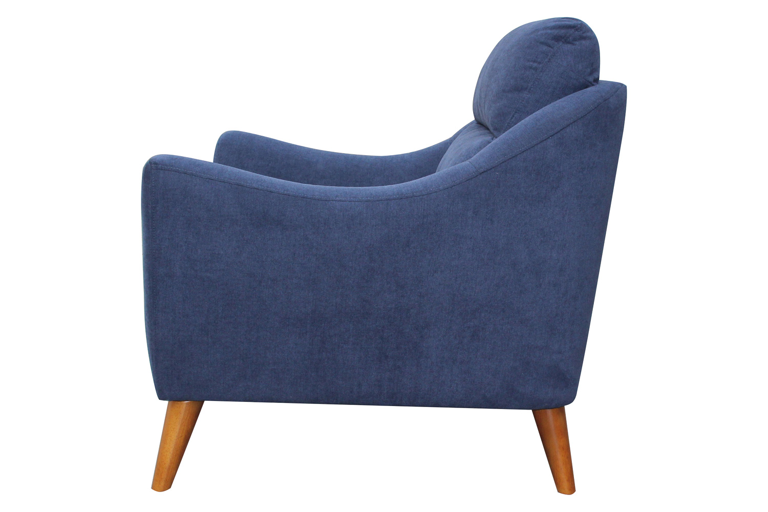 Coaster™ Gano Sloped Arm Upholstered Chair - Navy Blue