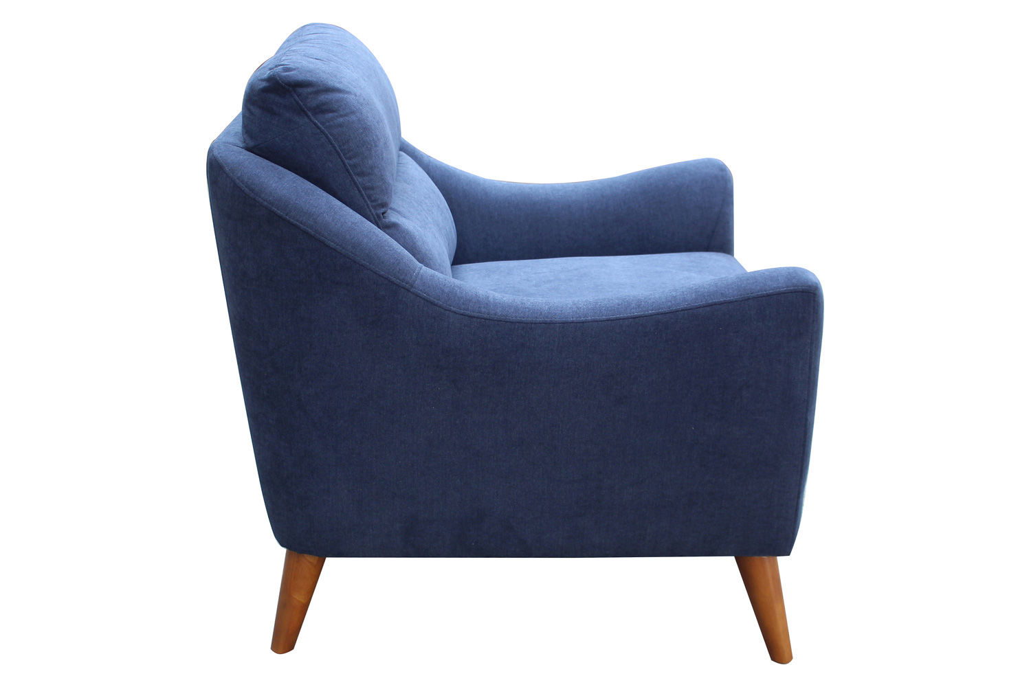 Coaster™ Gano Sloped Arm Upholstered Chair - Navy Blue