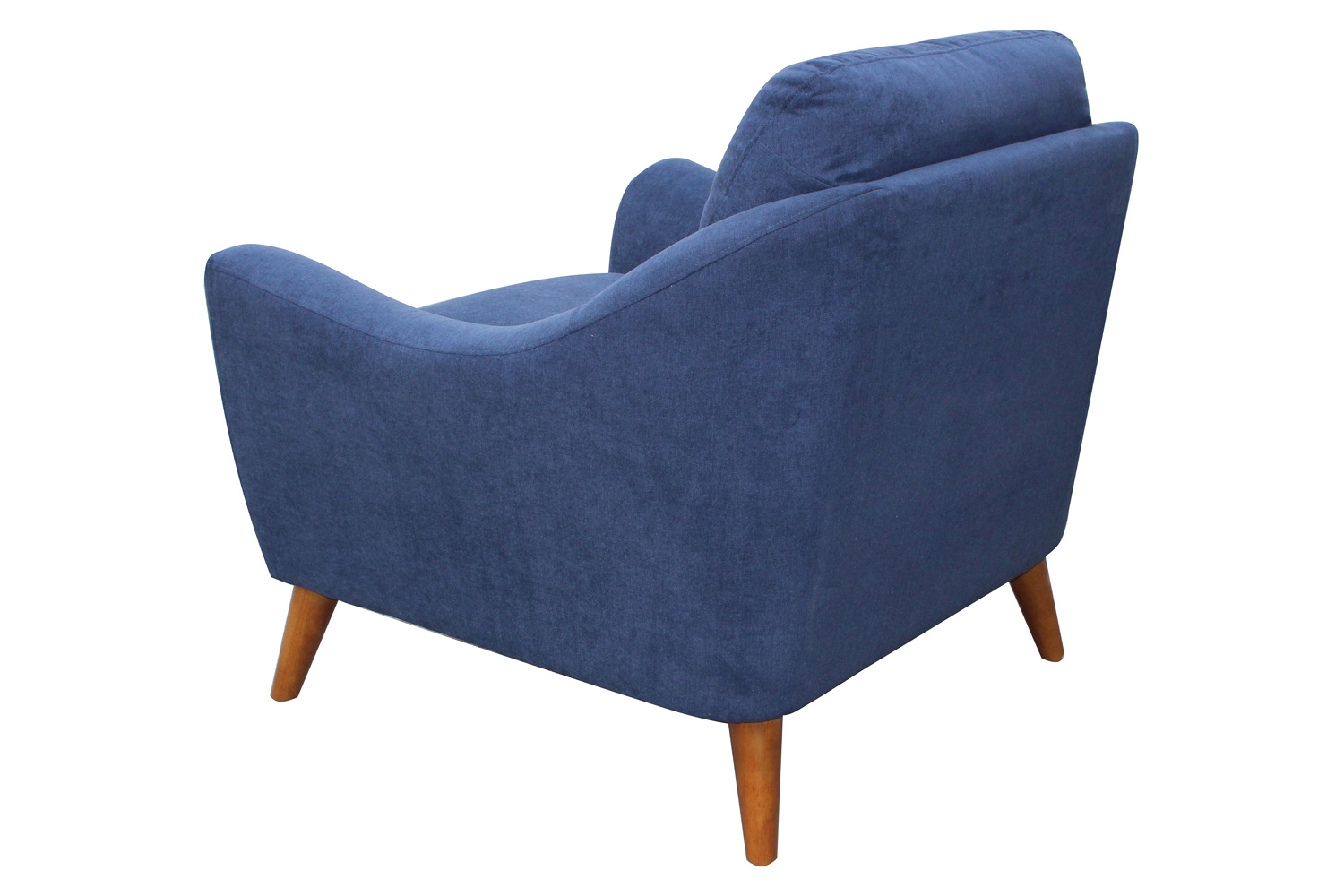 Coaster™ Gano Sloped Arm Upholstered Chair - Navy Blue