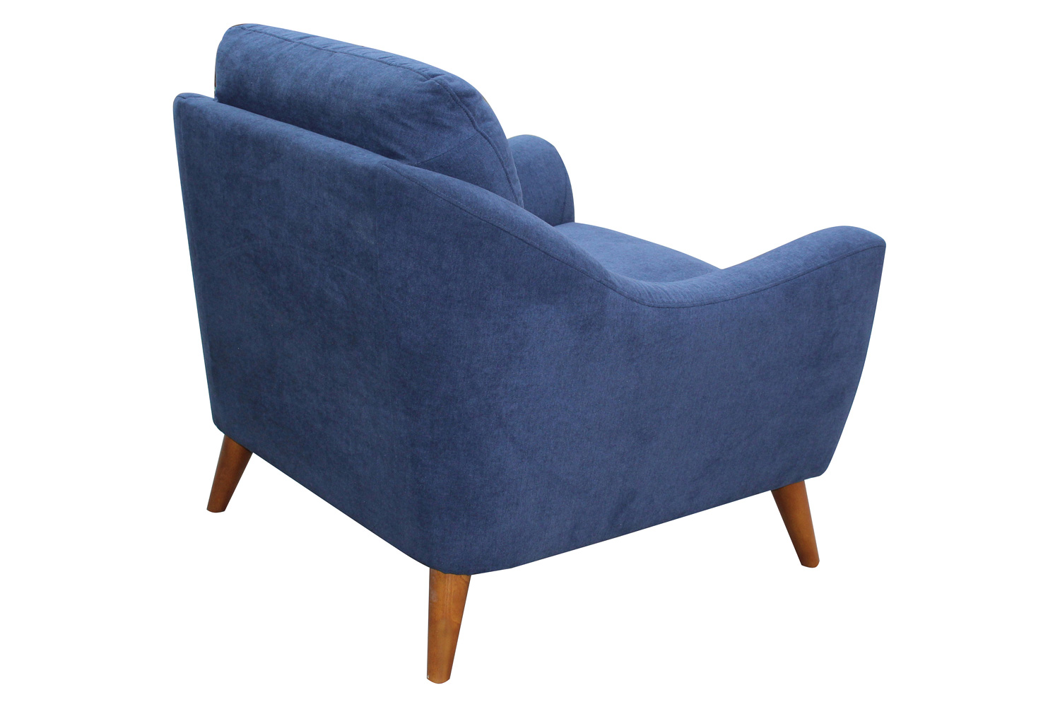 Coaster™ Gano Sloped Arm Upholstered Chair - Navy Blue