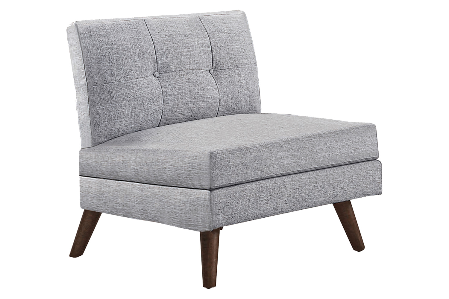 Coaster - Churchill Button Tufted Corner Sofa in Gray