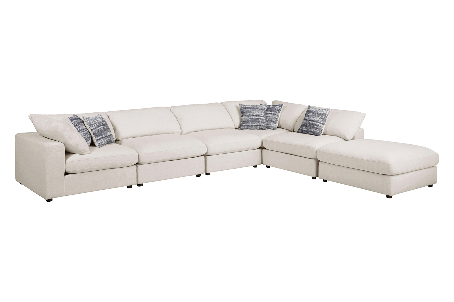 Coaster 6-Piece Upholstered Modular Sectional - Beige