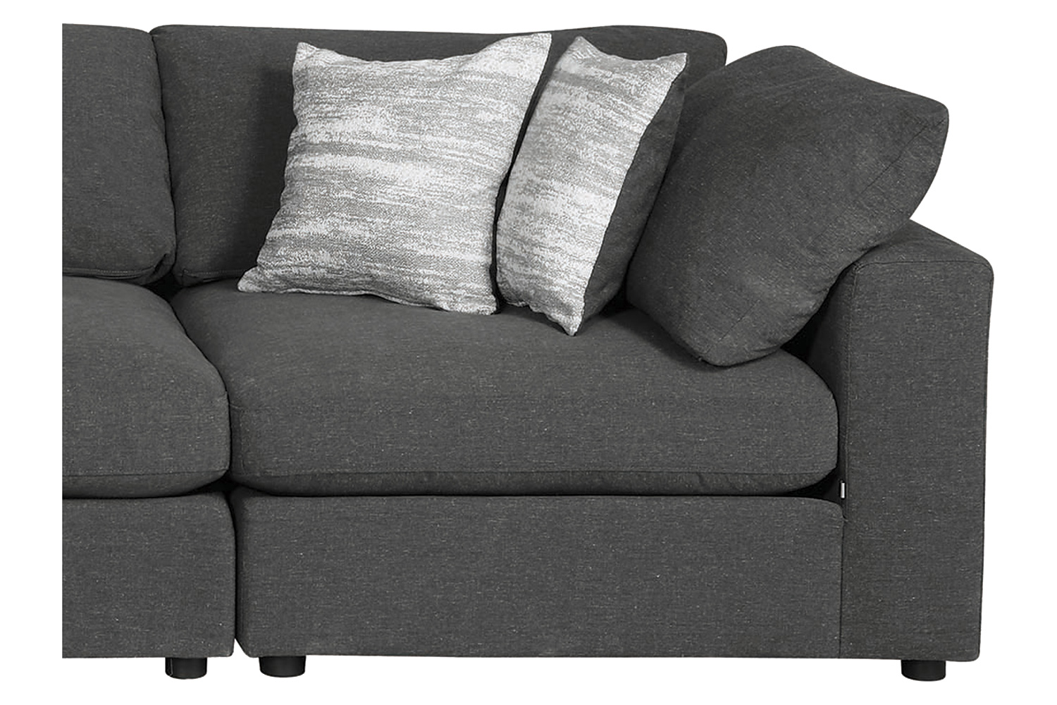 Coaster 6-Piece Upholstered Modular Sectional - Charcoal