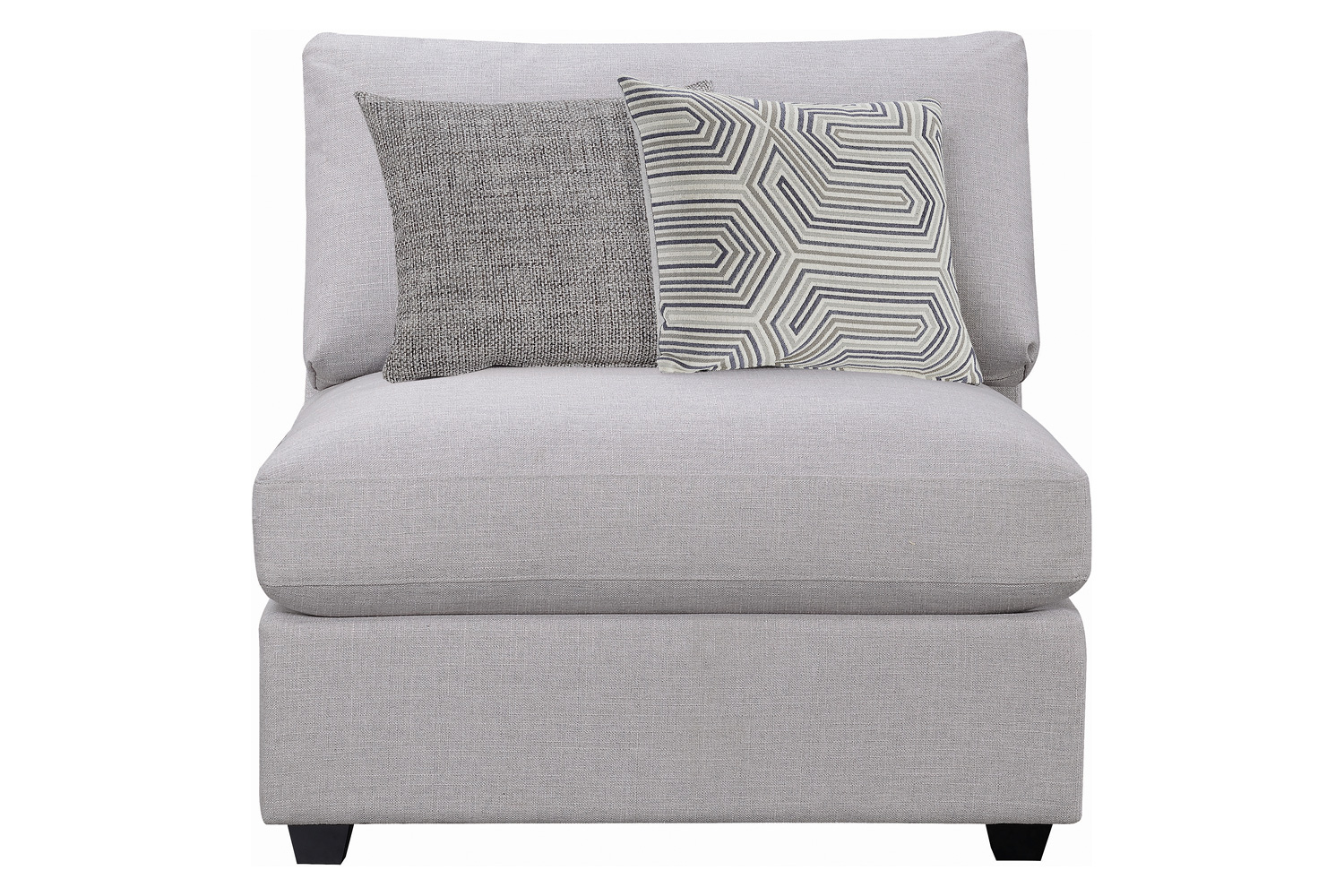 Coaster™ Cambria Upholstered Armless Chair - Gray