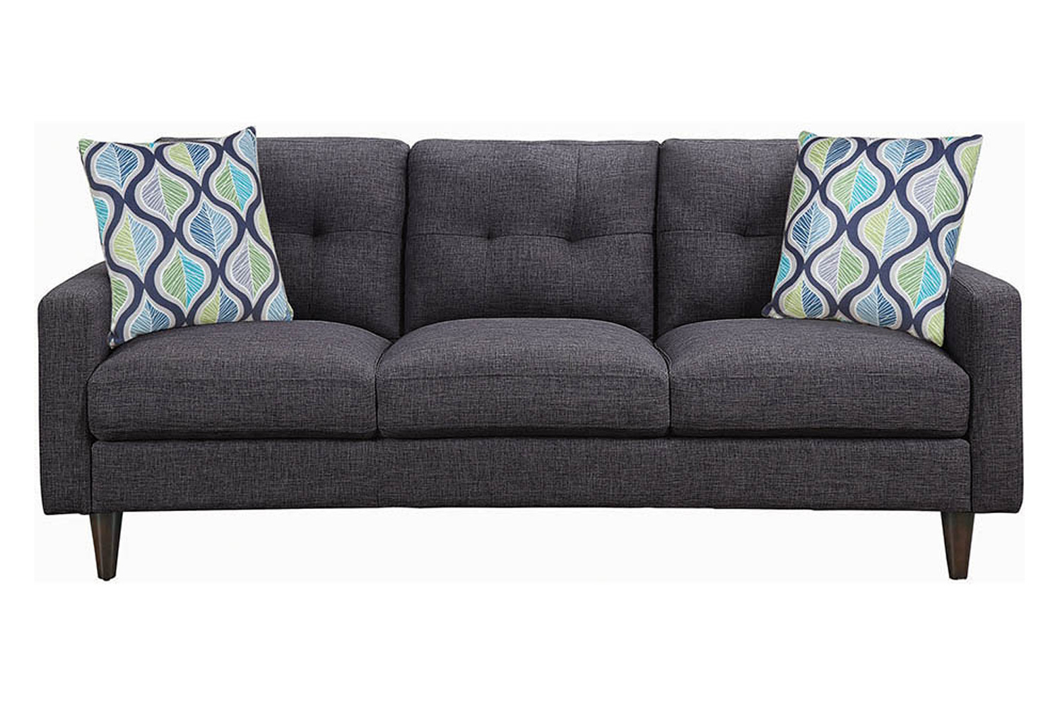 Coaster - Watsonville Tufted Back Sofa in Gray