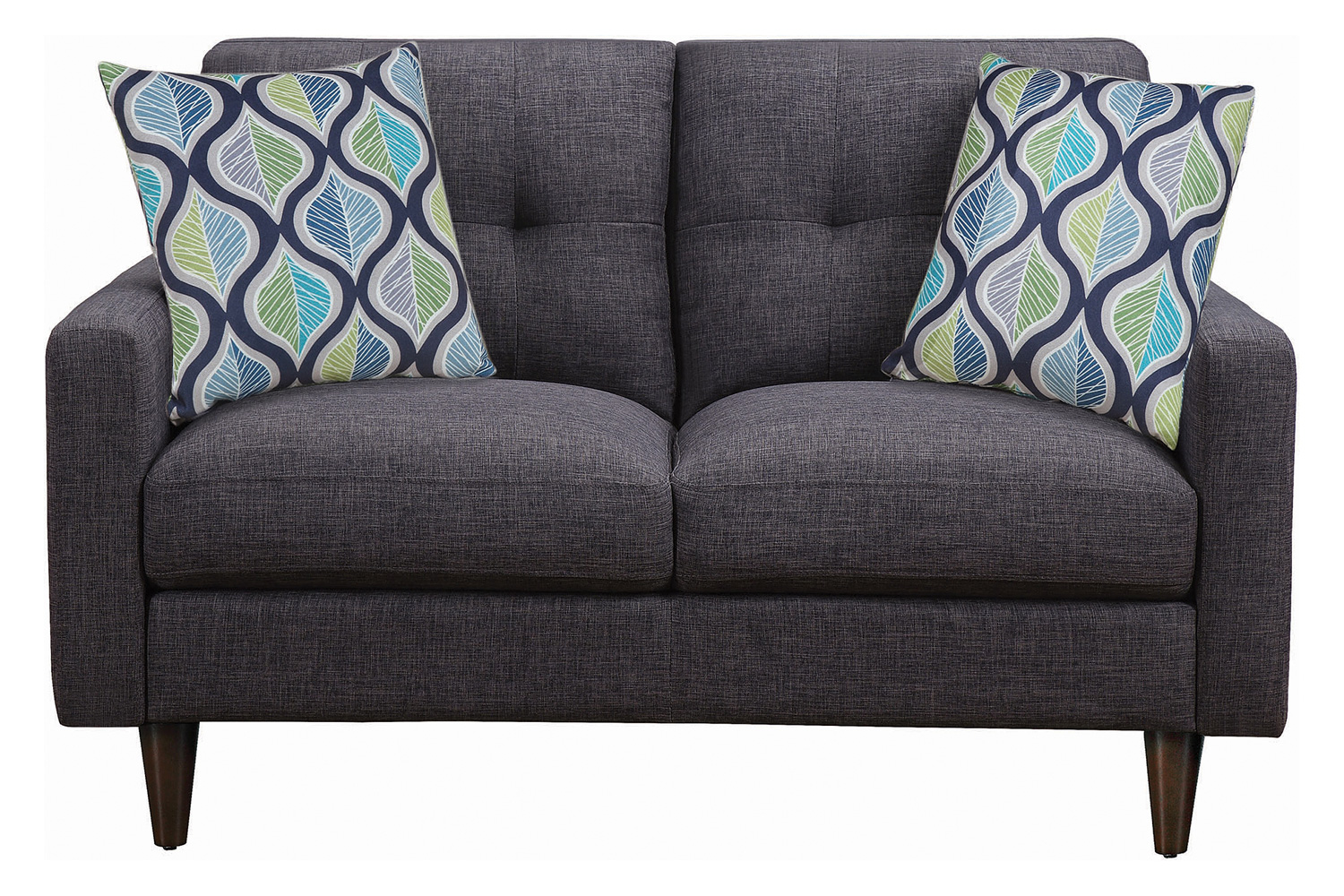 Coaster - Watsonville Tufted Back Loveseat in Gray