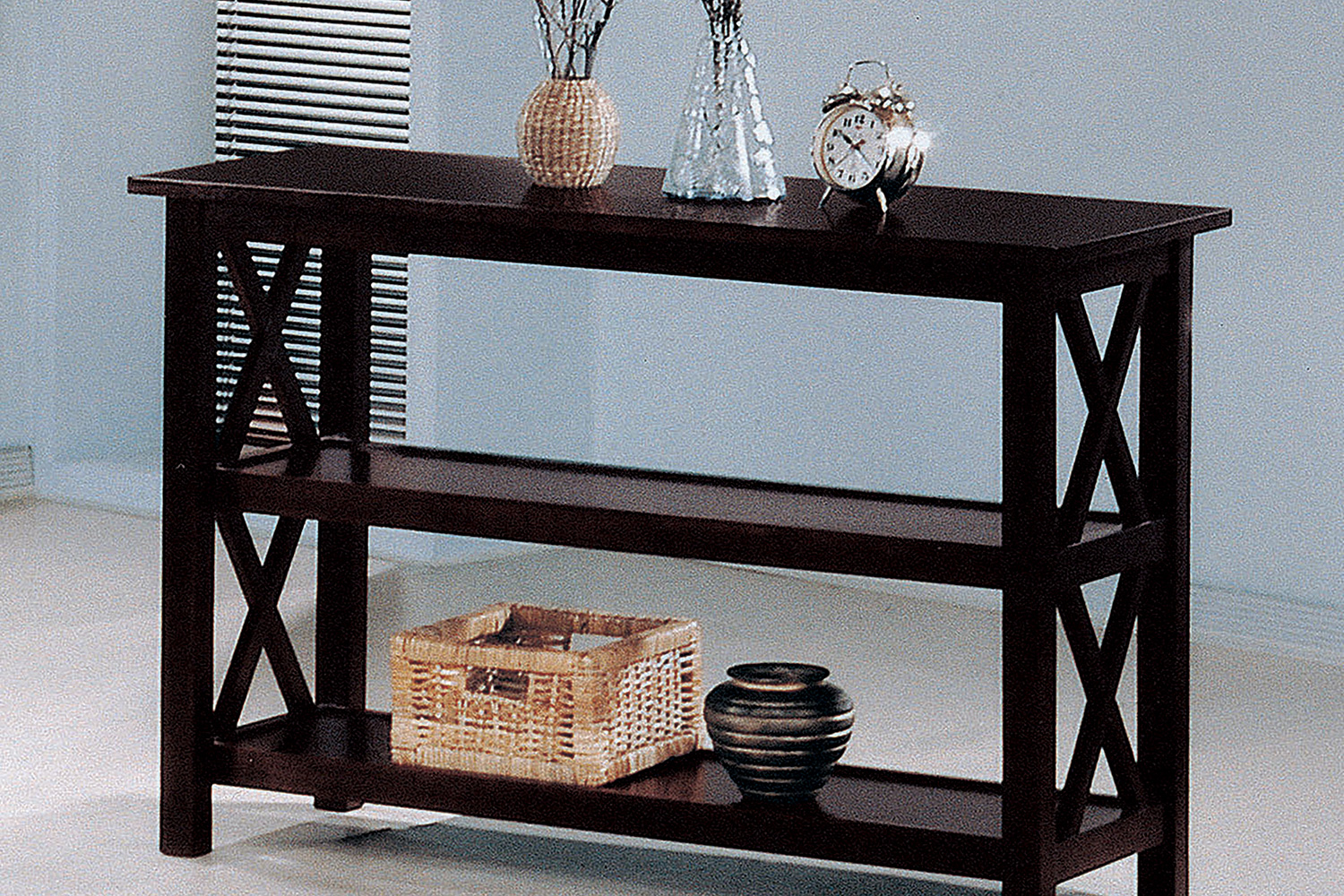 Coaster - Sofa Table With 2-Shelf in Deep Merlot