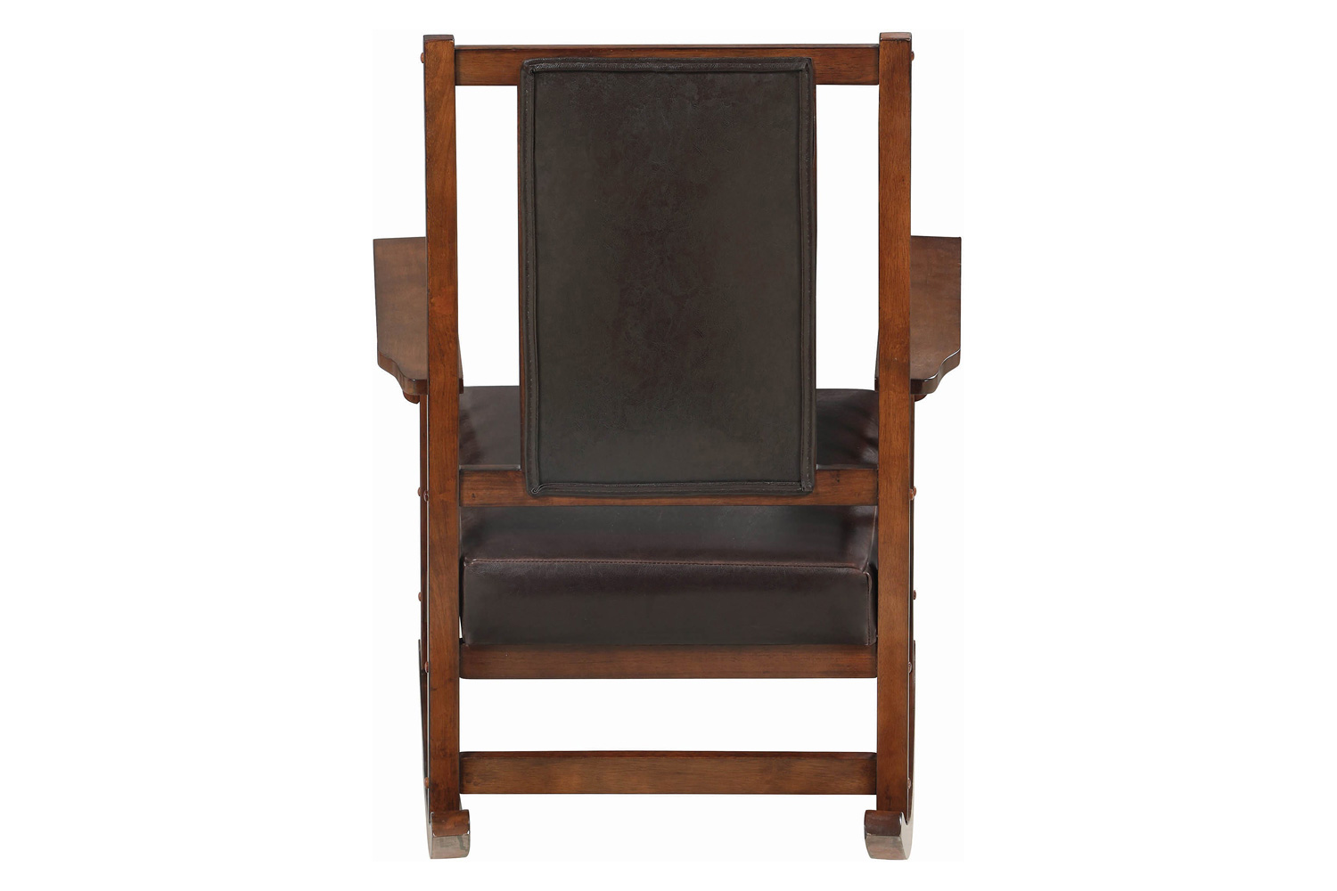 Coaster - Upholstered Rocking Chair in Tobacco/Dark Brown