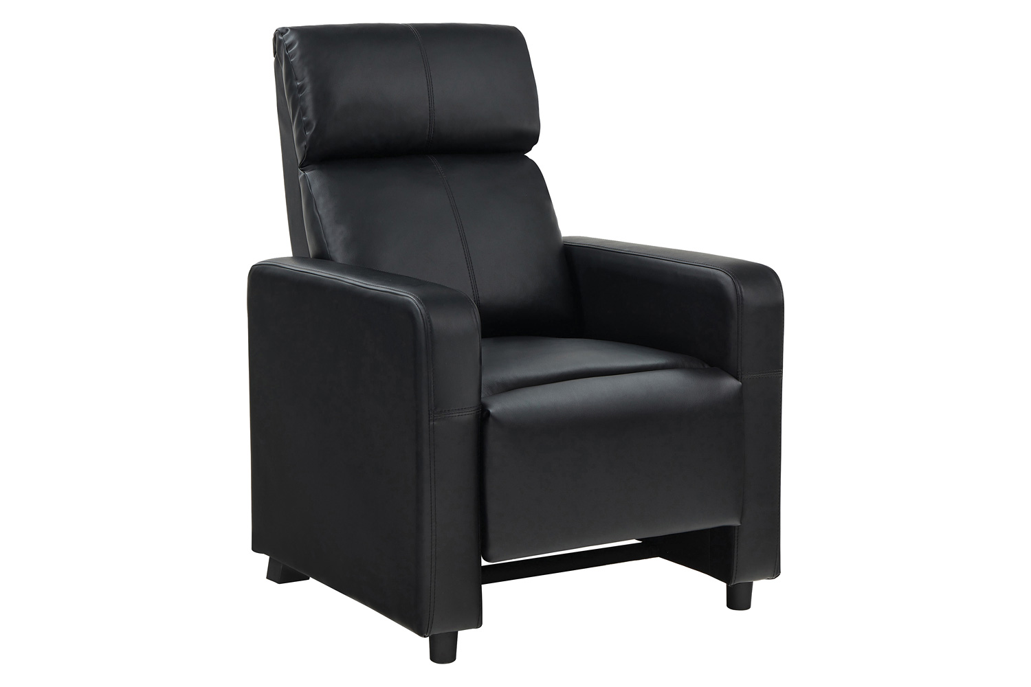 Coaster - Toohey Home Theater Push Back Recliner in Black