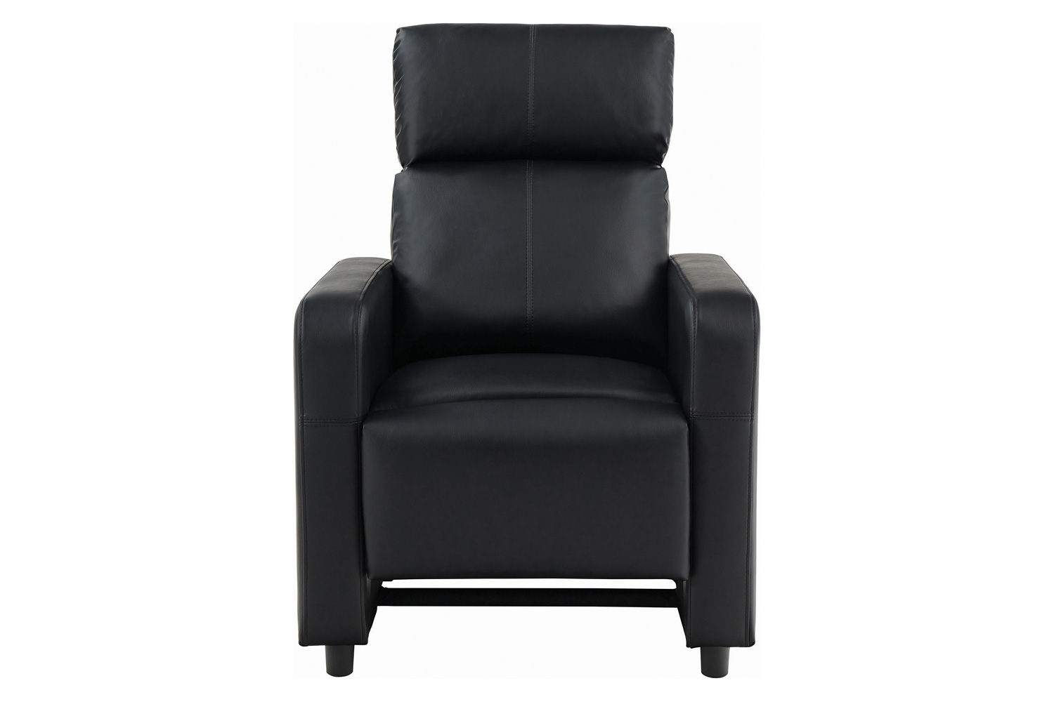 Coaster - Toohey Home Theater Push Back Recliner in Black