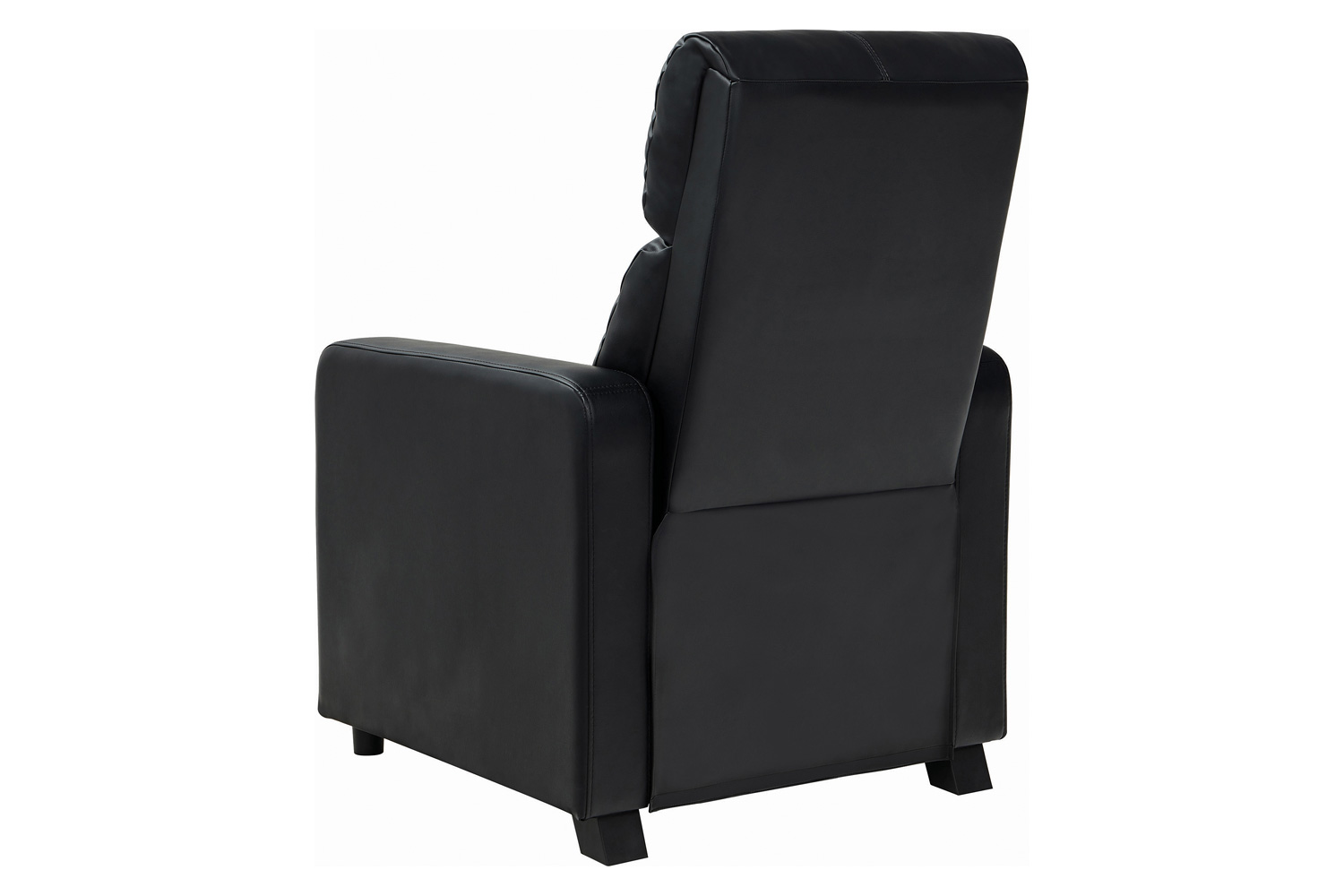 Coaster - Toohey Home Theater Push Back Recliner in Black