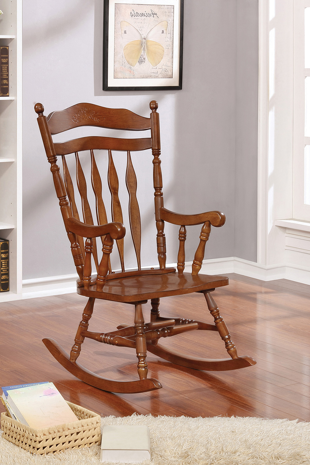 Coaster Windsor Rocking Chair - Medium Brown