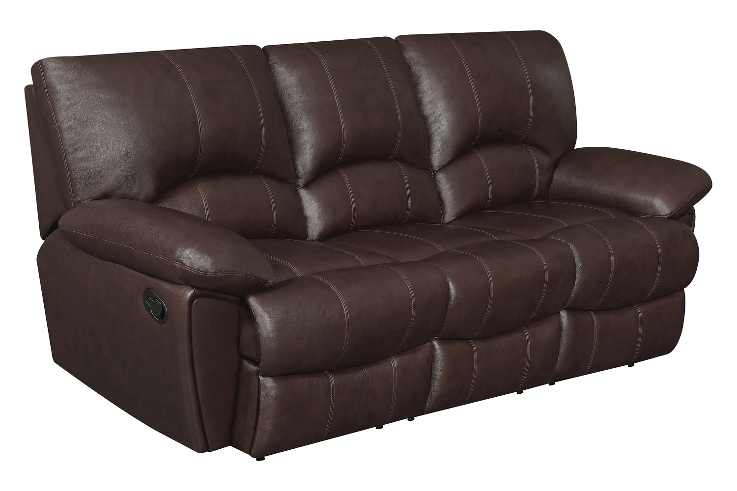 Coaster Clifford Upholstered Pillow Top Arm Living Room Set - Chocolate Brown