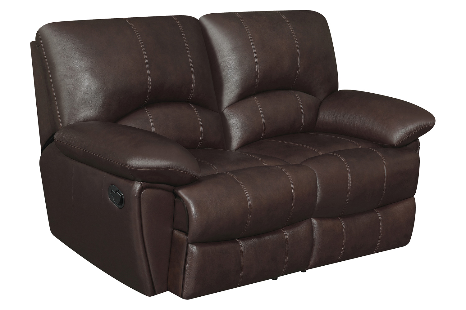 Coaster Clifford Upholstered Pillow Top Arm Living Room Set - Chocolate Brown