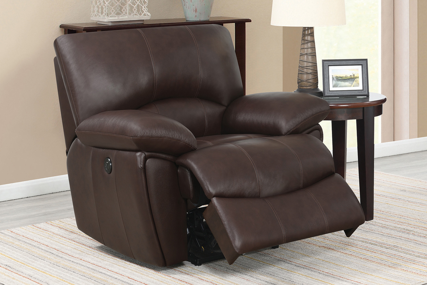 Coaster™ Clifford Pillow Top Arm Recliner - Chocolate