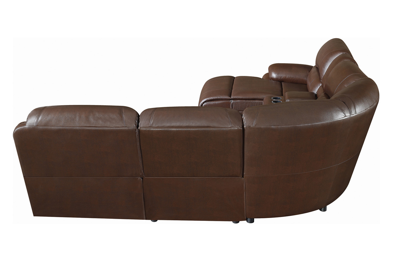 Coaster - Mackenzie 6-Piece Motion Sectional in Chestnut