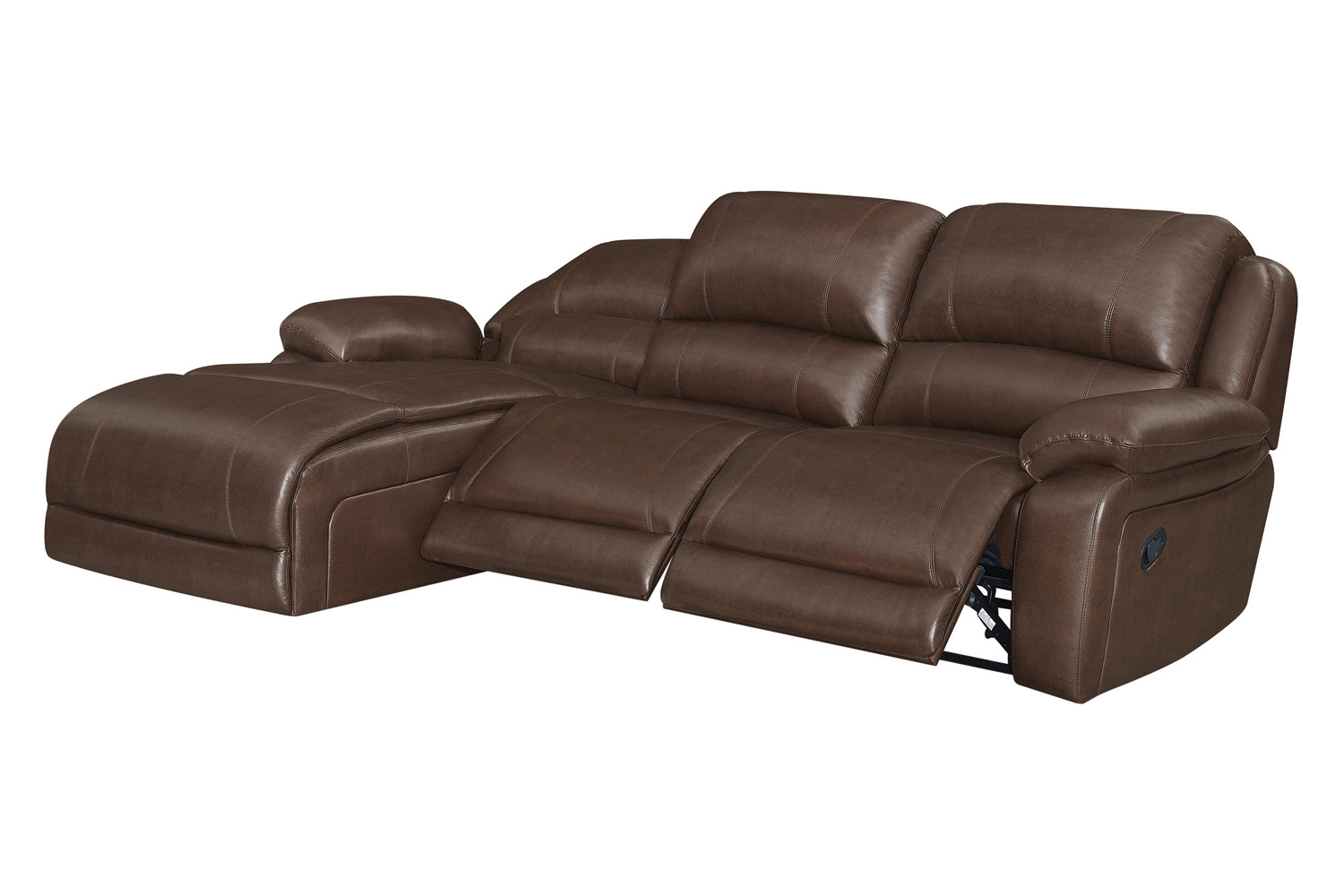 Coaster - Mackenzie 3-Piece Upholstered Tufted Motion Sectional with Armless Chair