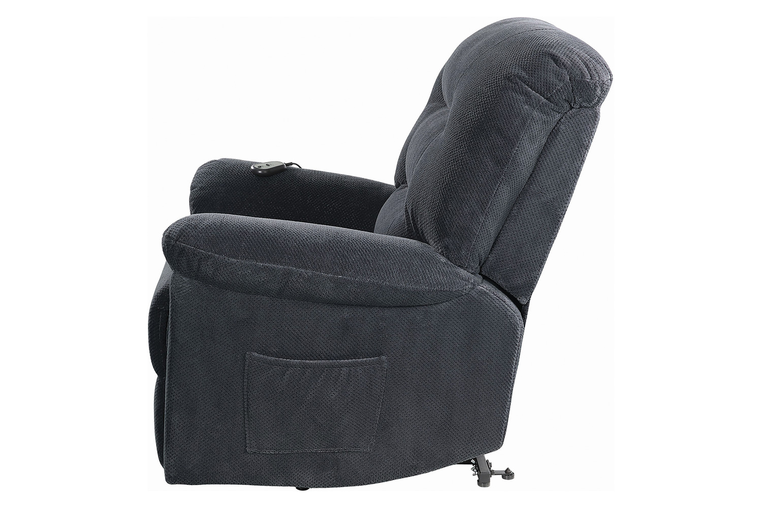 Coaster™ Upholstered Power Lift Recliner - Charcoal