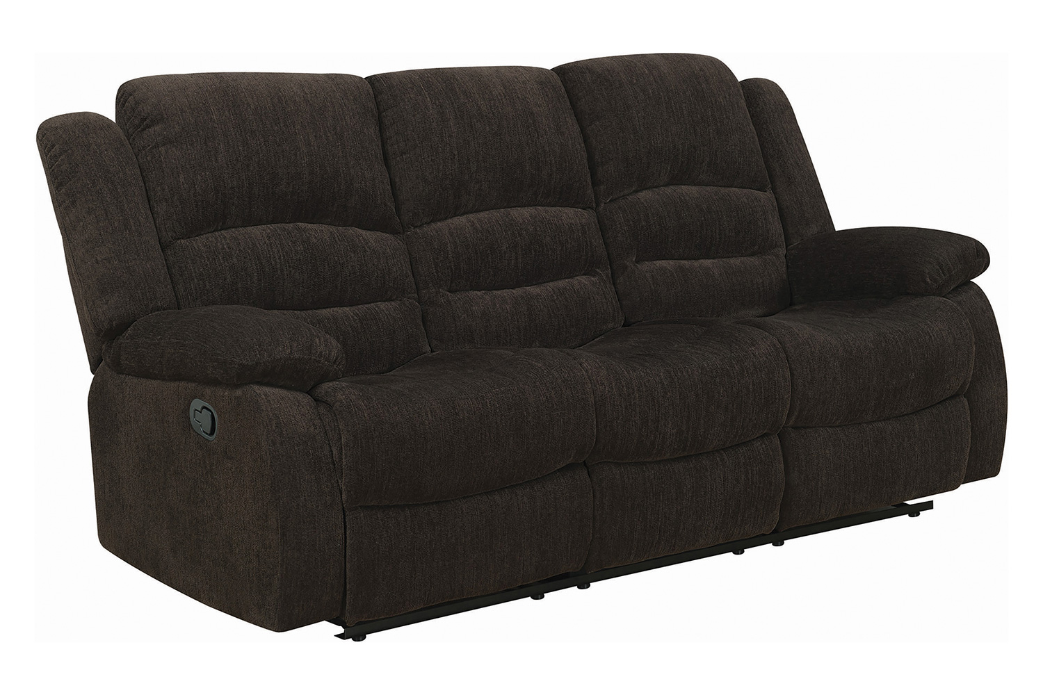 Coaster - Gordon Pillow Top Arm Motion Sofa in Chocolate