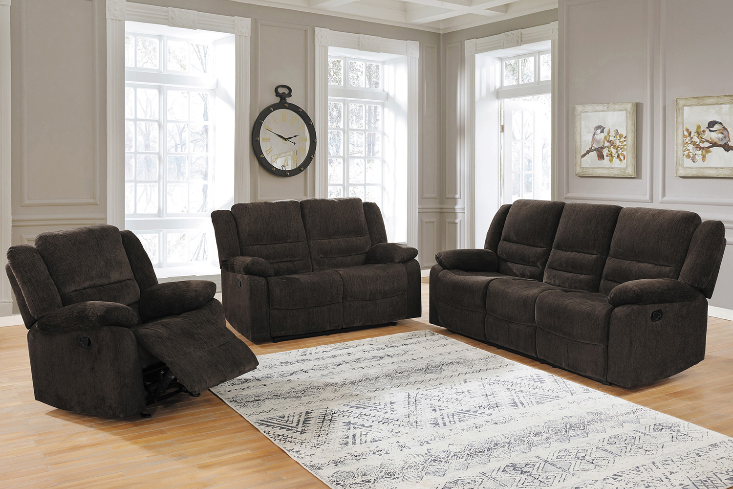 Coaster - Gordon Upholstered Tufted Living Room Set Brown