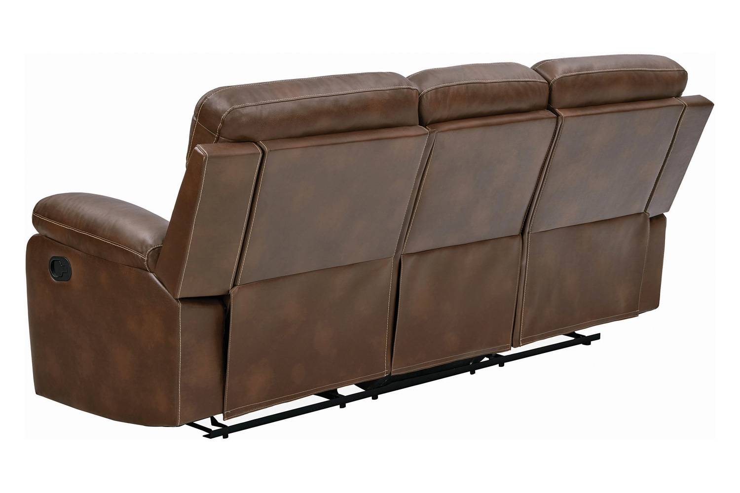 Coaster - Damiano Button Tufted Motion Sofa in Tri-Tone Brown