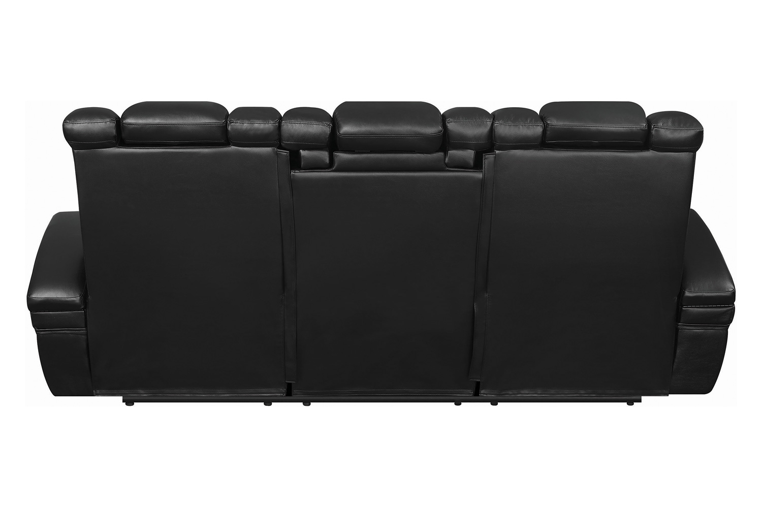 Coaster - Delange Power Sofa With Headrests in Black