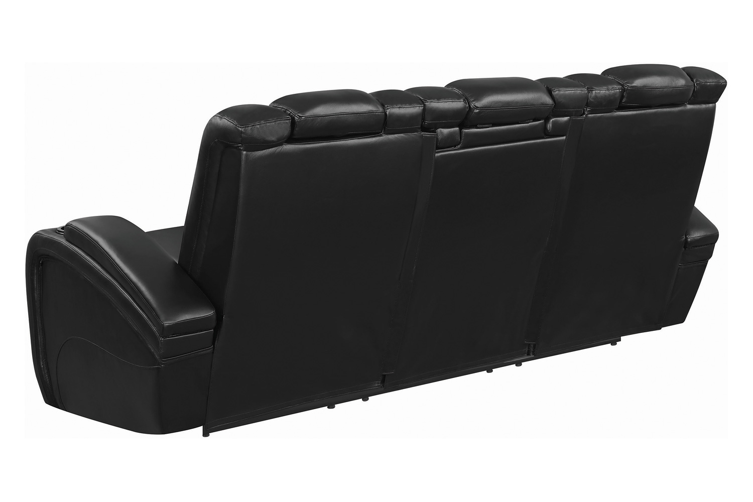 Coaster - Delange Power Sofa With Headrests in Black