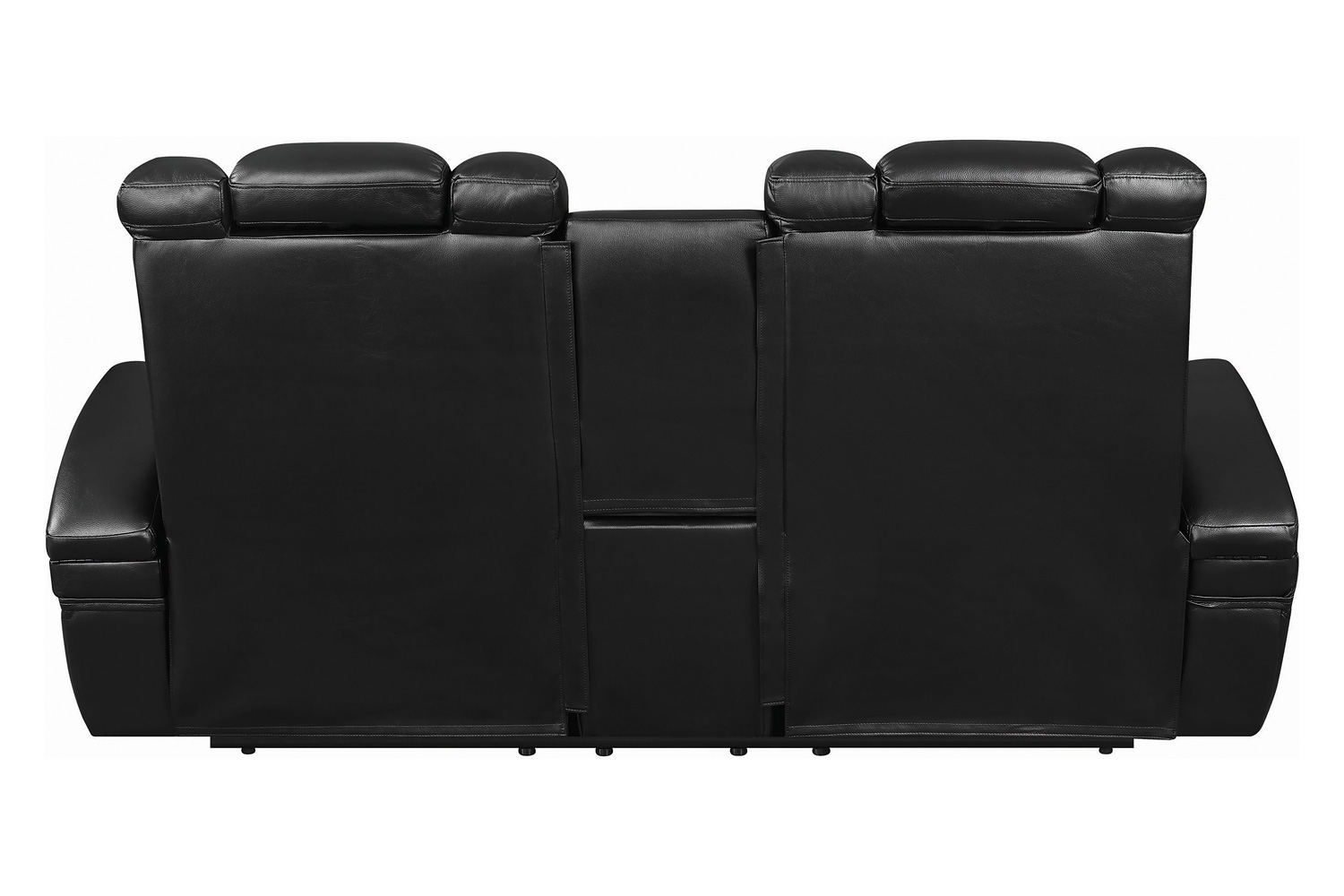 Coaster - Delange Power Loveseat With Headrests in Black