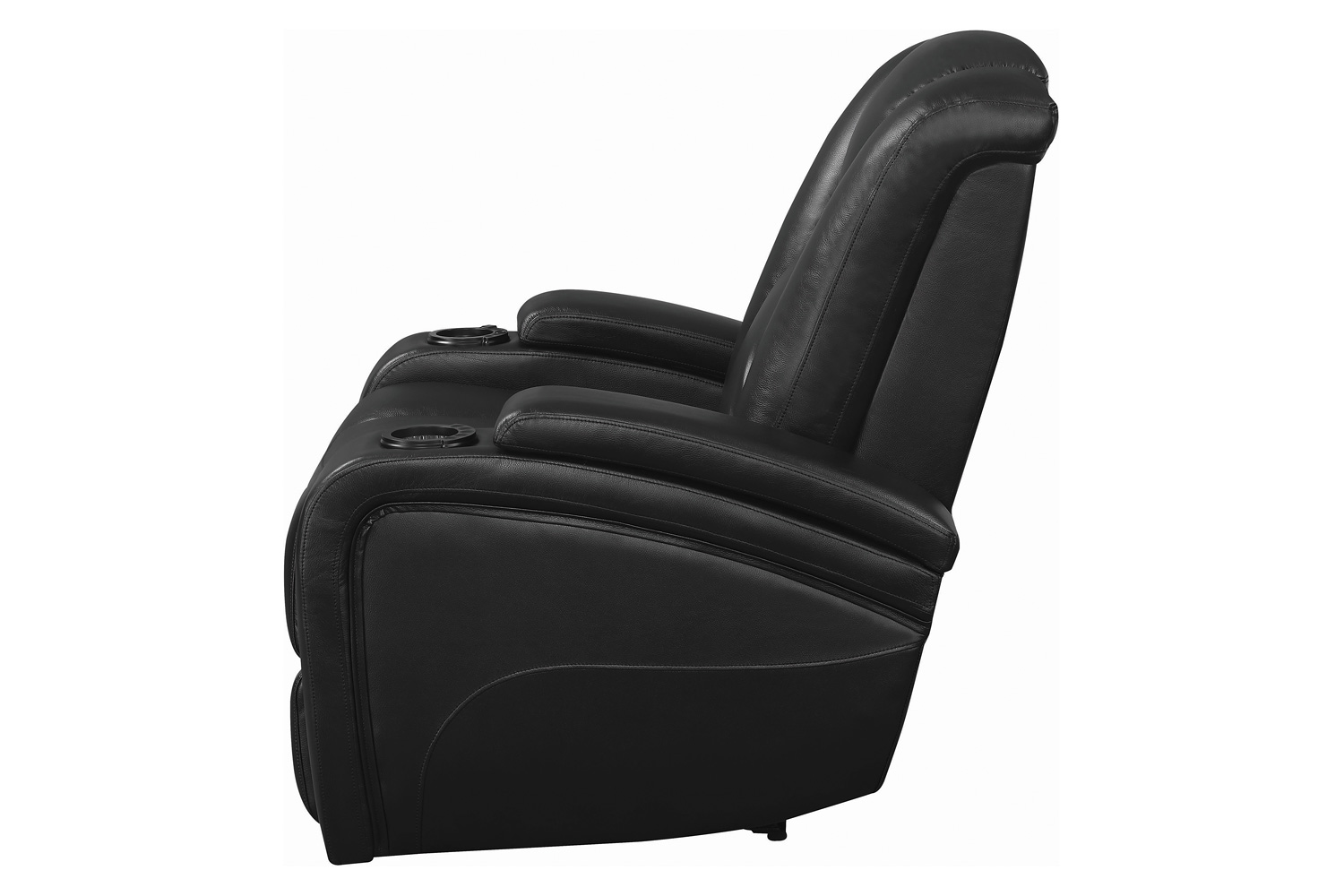 Coaster™ Delange Power Recliner With Headrest - Black