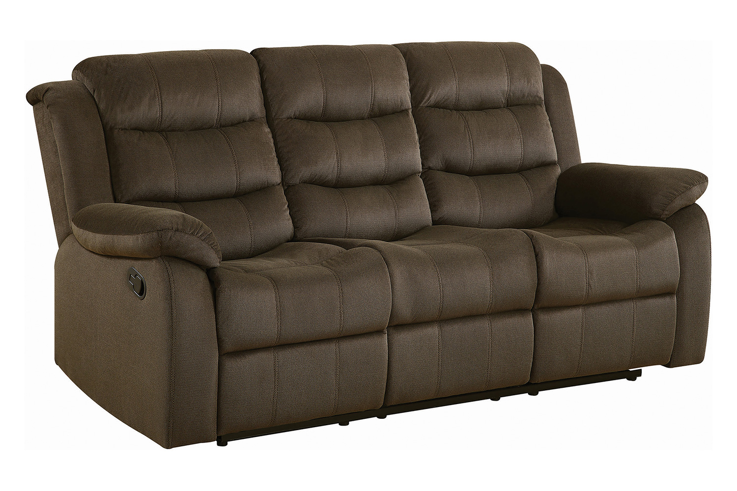 Coaster - Rodman Pillow Top Arm Motion Sofa in Olive Brown