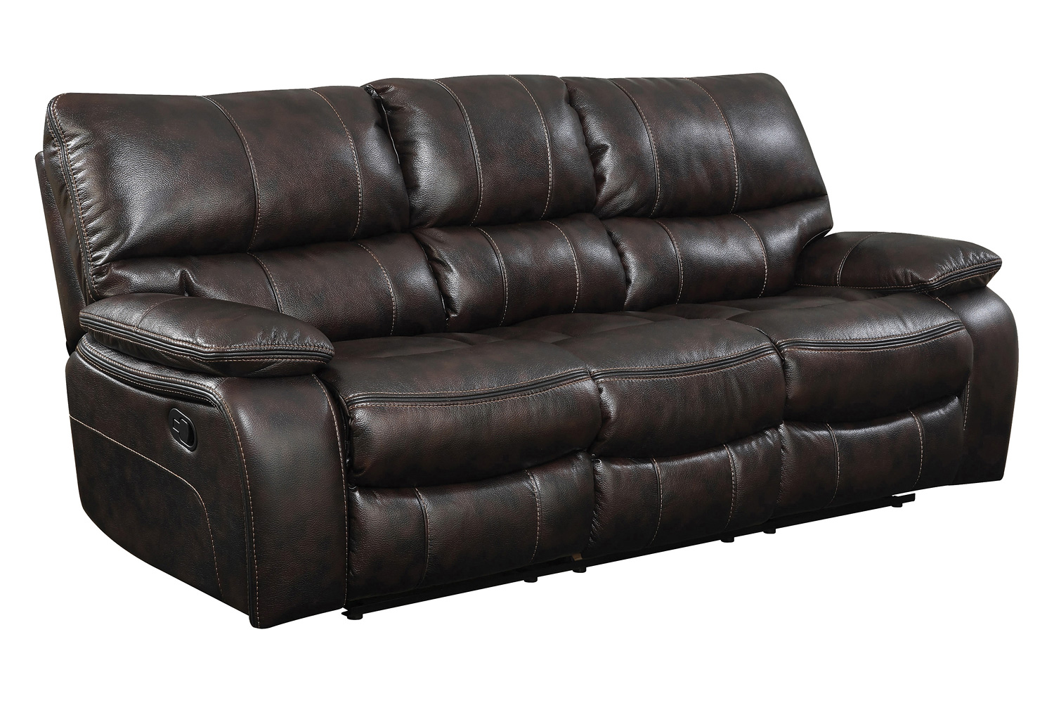 Coaster Willemse Upholstered Pillow Top Arm Living Room Set - Dark Brown