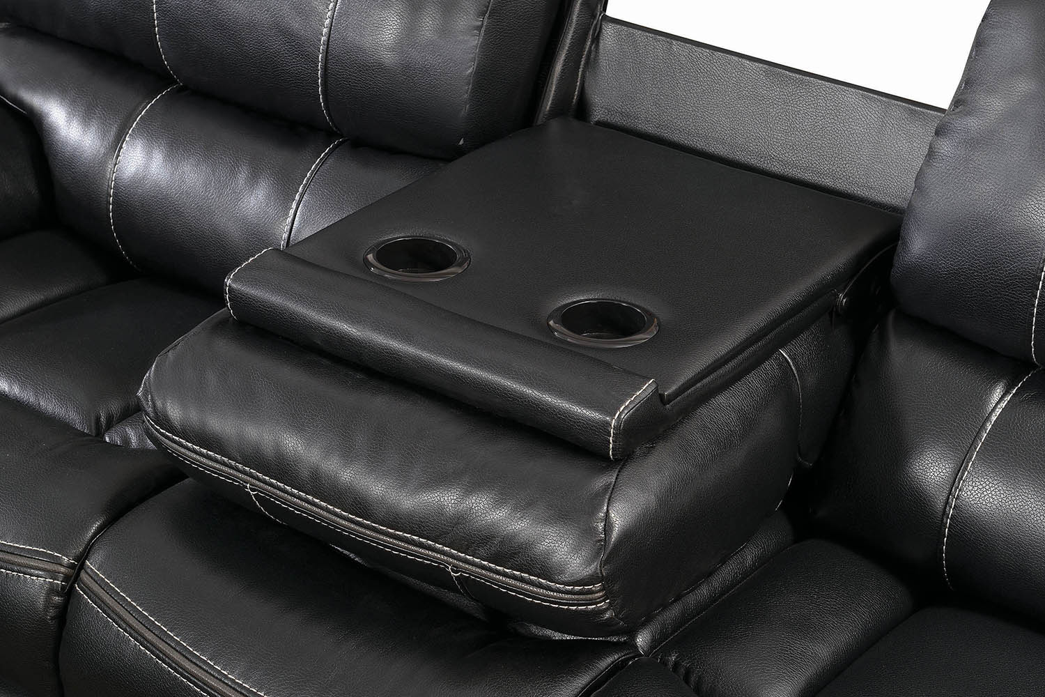 Coaster Willemse Motion Loveseat with Console - Black