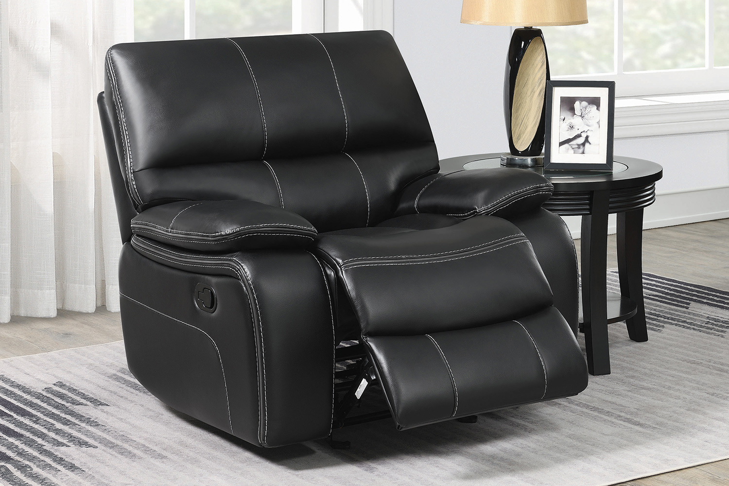 Coaster™ Willemse Upholstered Glider Recliner - Black