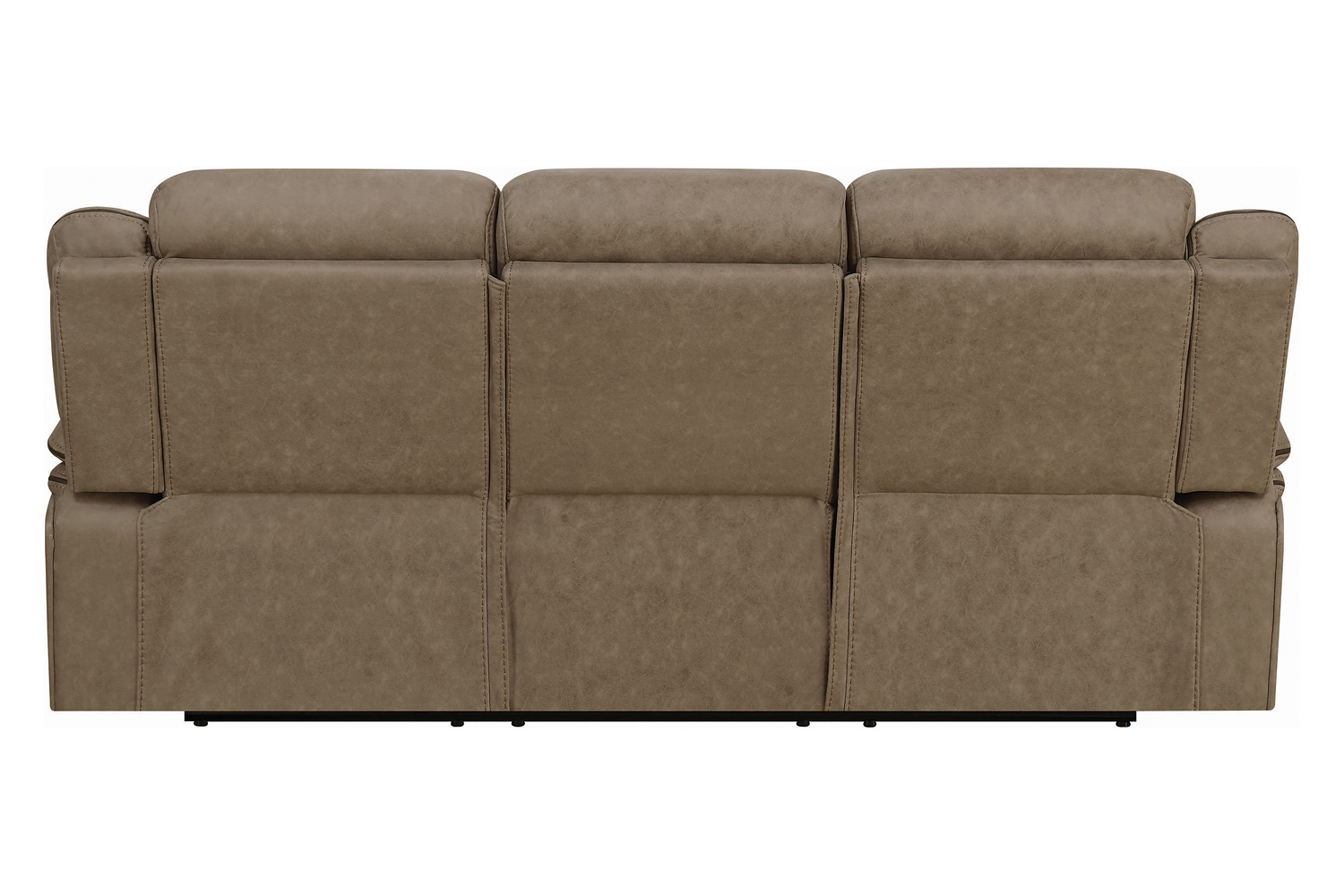 Coaster Higgins Pillow Top Arm Upholstered Motion Sofa - Tan