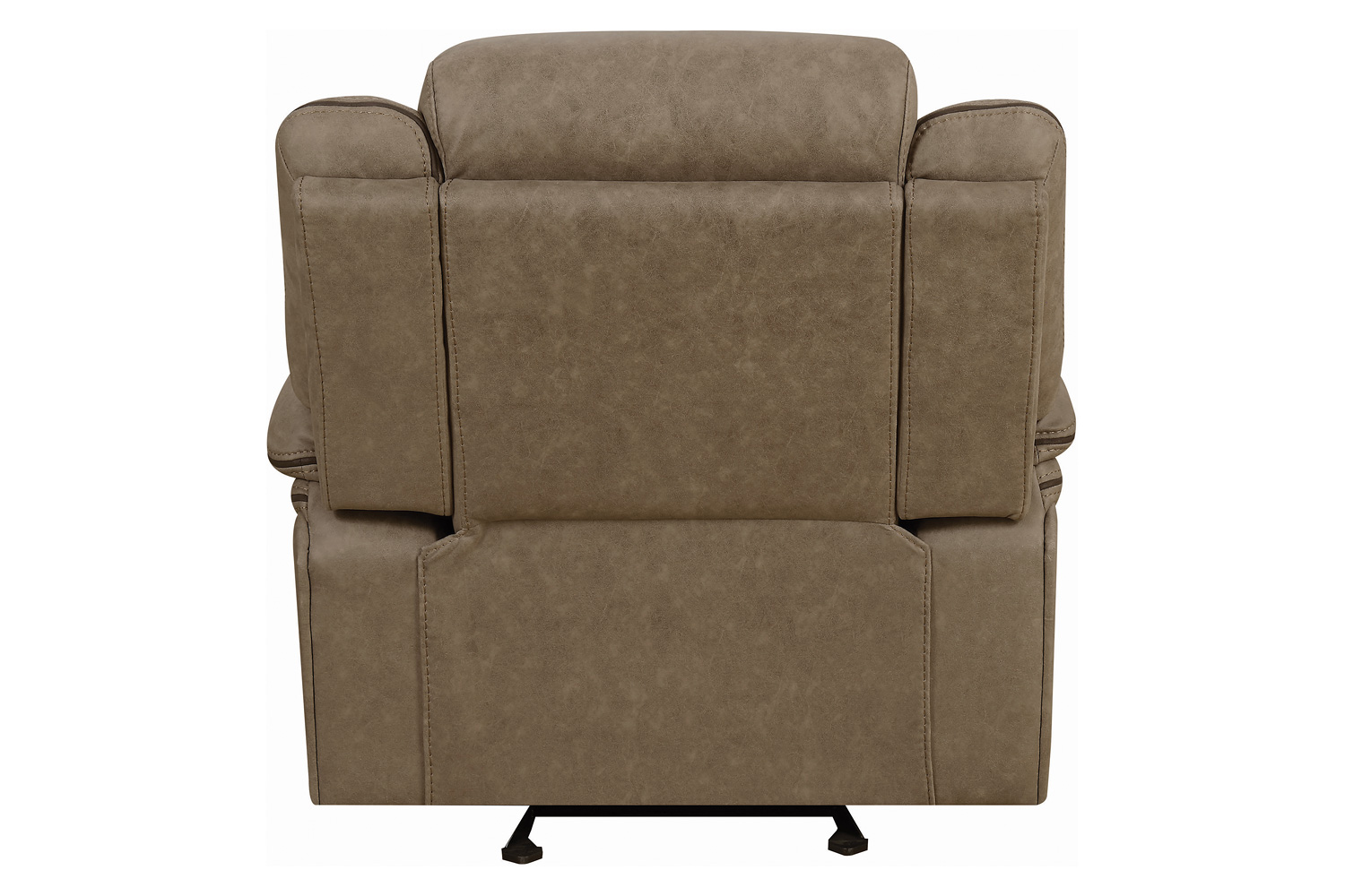 Coaster™ Higgins Overstuffed Upholstered Glider Recliner - Tan