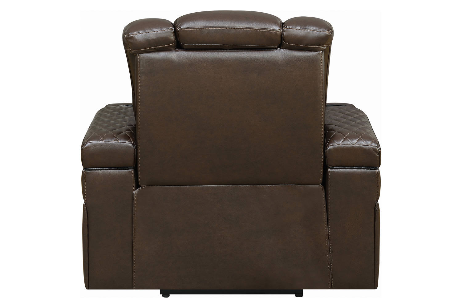 Coaster™ Delangelo Power Recliner With Cup Holders - Brown/Black