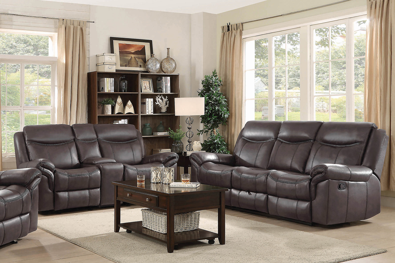 Coaster - Sawyer Upholstered Tufted Living Room Set