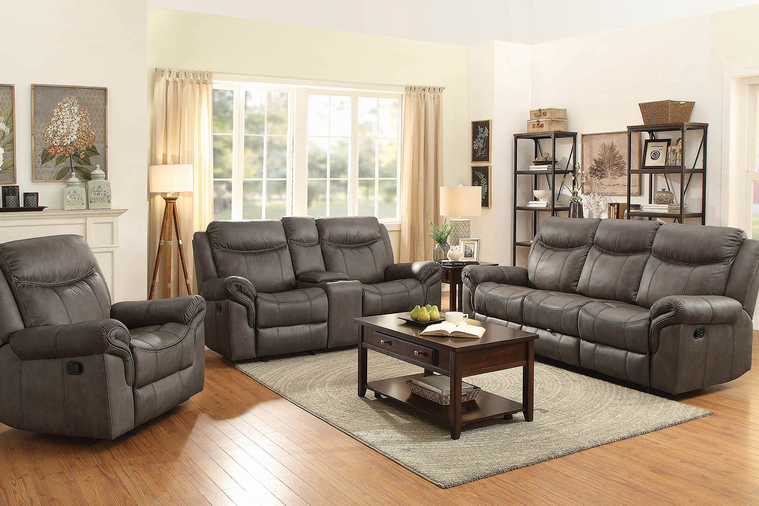 Coaster Sawyer Pillow Top Arm Motion Sofa - Macchiato