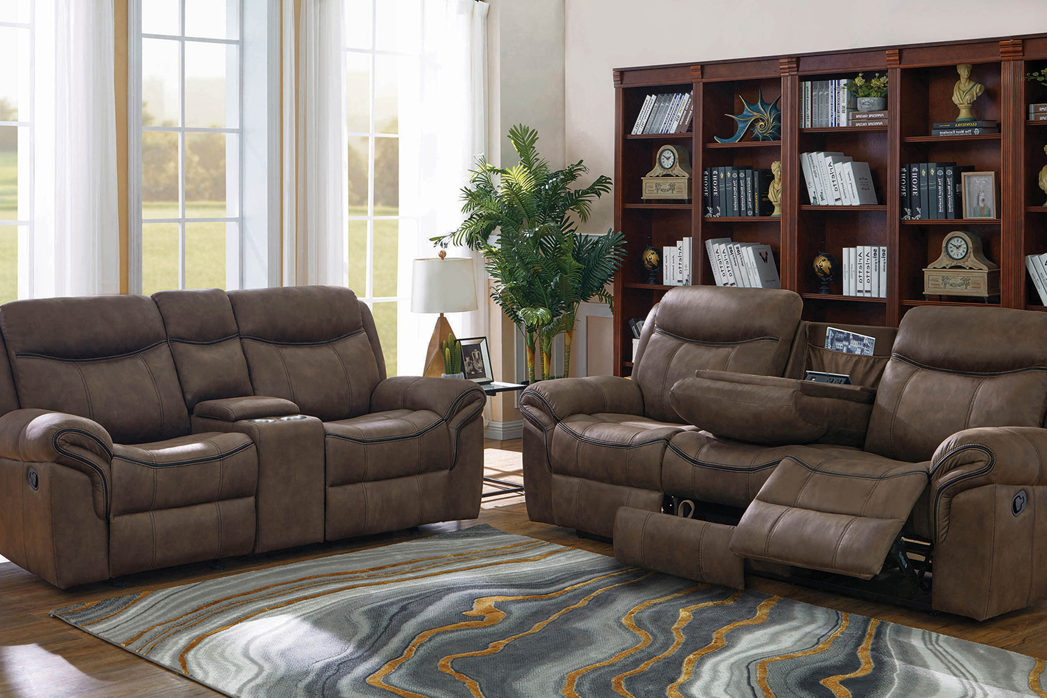 Coaster Sawyer Upholstered Tufted Living Room Set - Macchiato