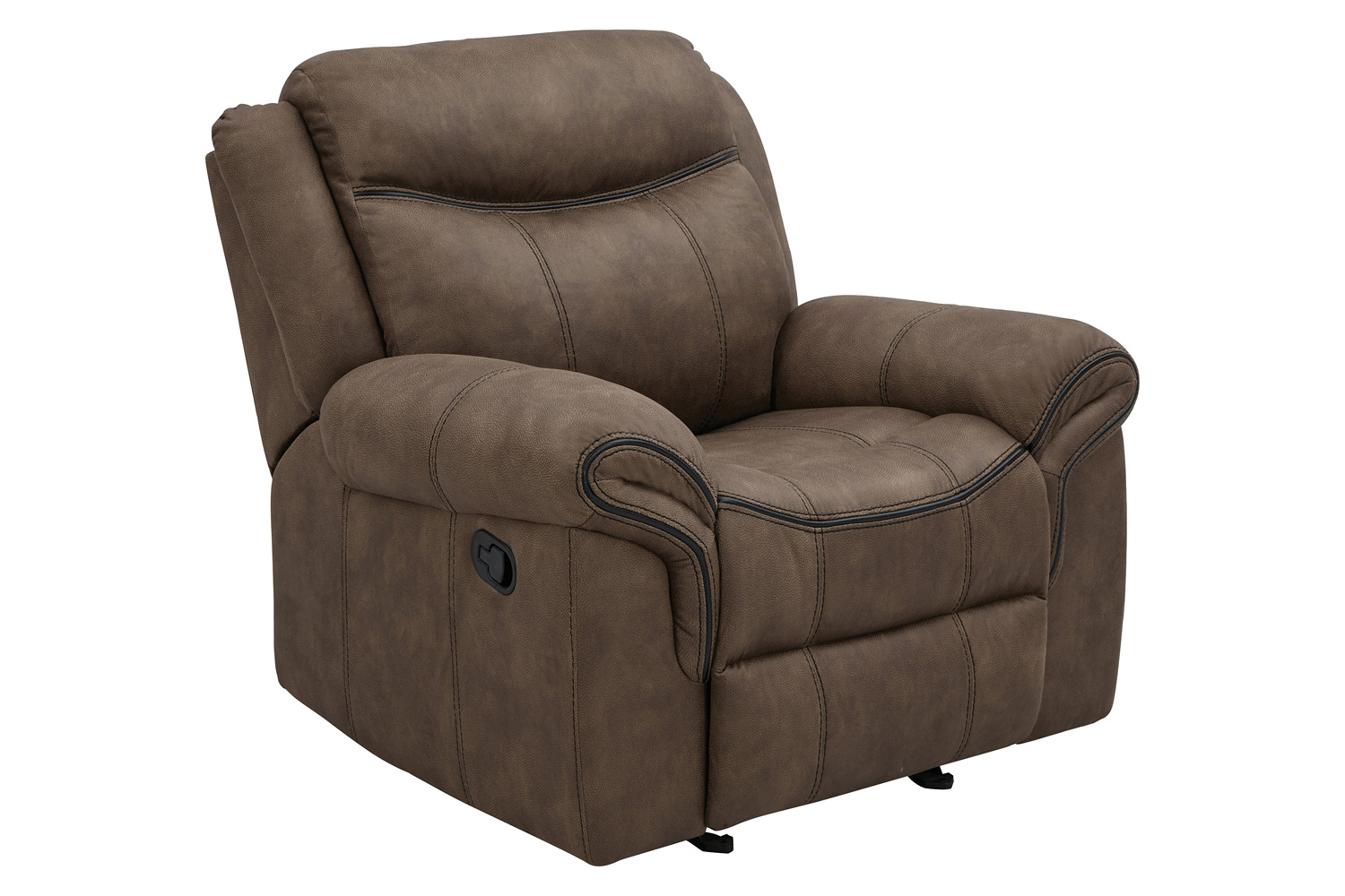 Coaster Sawyer Upholstered Tufted Living Room Set with Glider Recliner - Macchiato