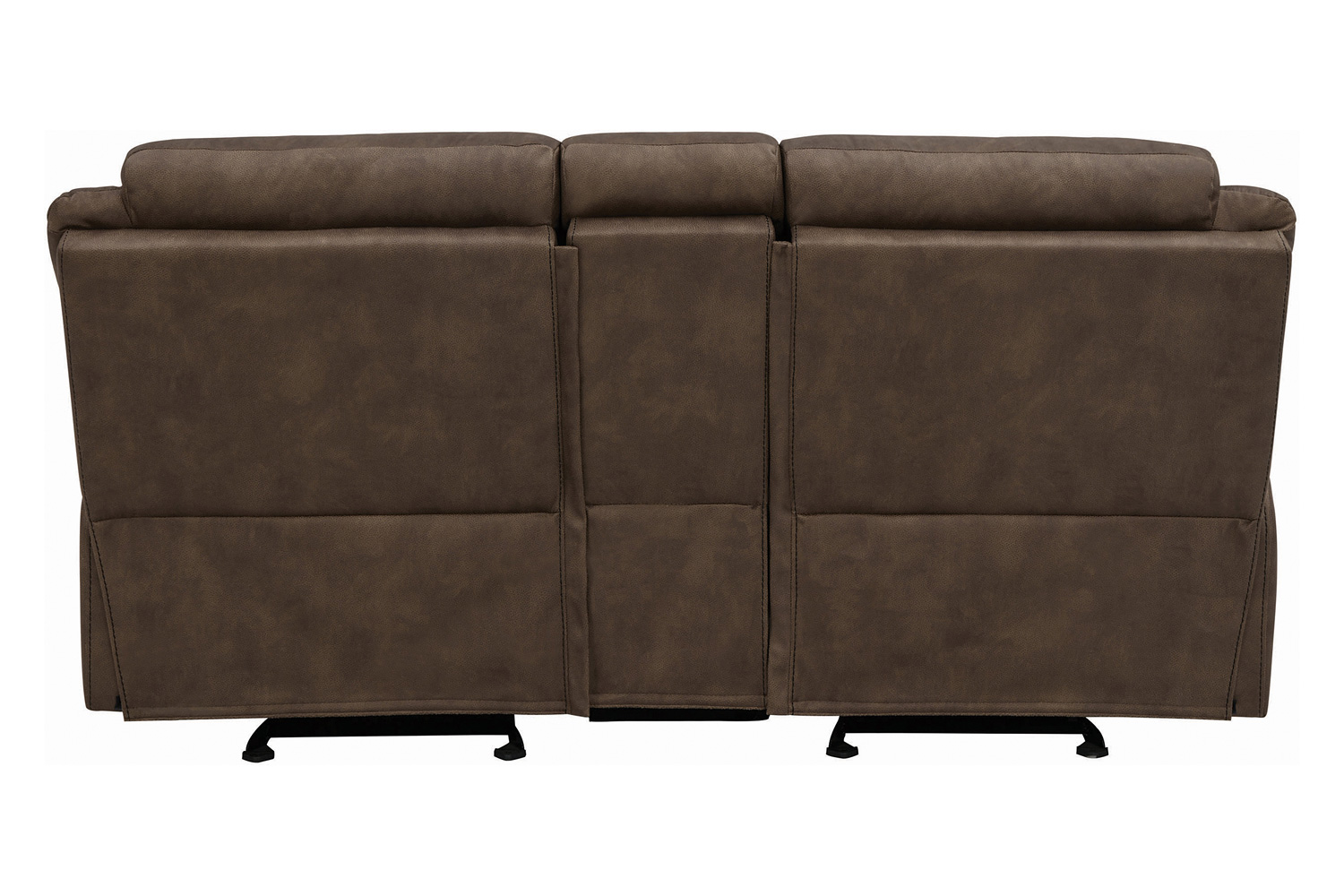 Coaster Sawyer Glider Loveseat with Console - Macchiato