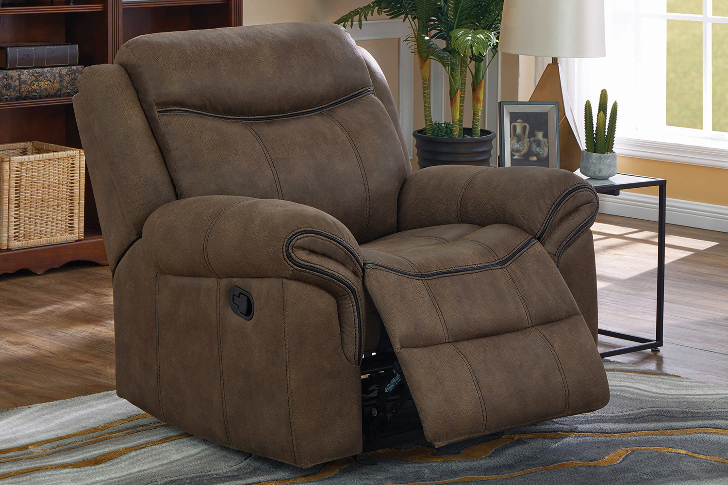 Coaster™ Sawyer Upholstered Glider Recliner - Macchiato