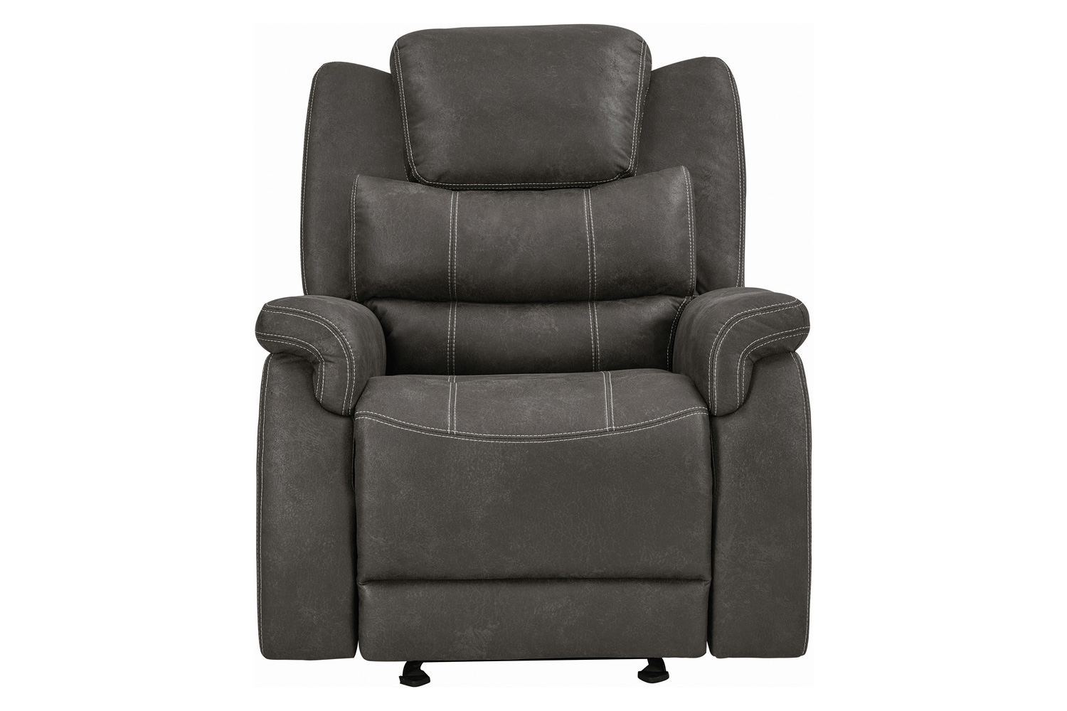 Coaster™ Wyatt Upholstered Glider Recliner - Gray